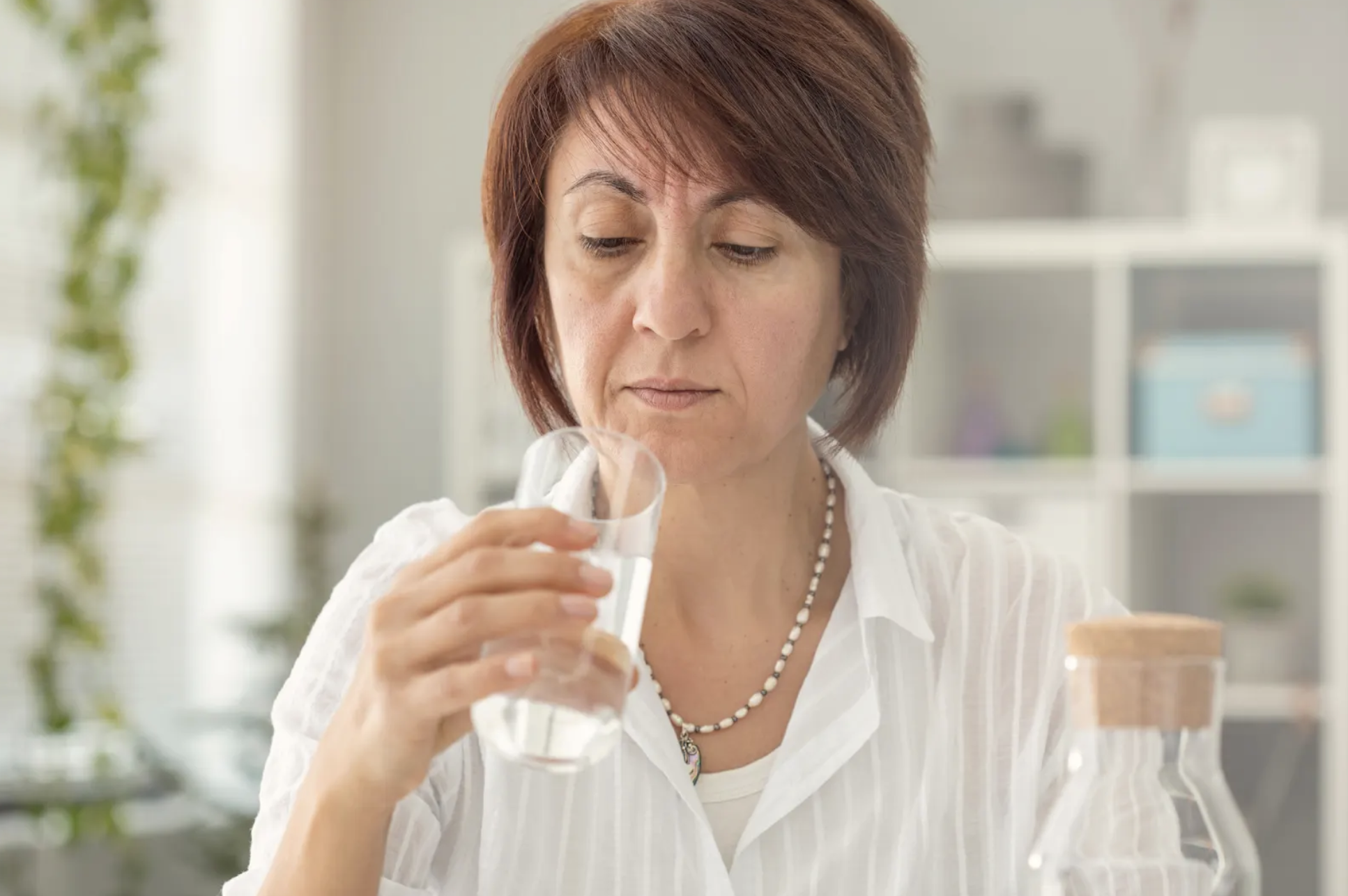 woman concerned about water quality